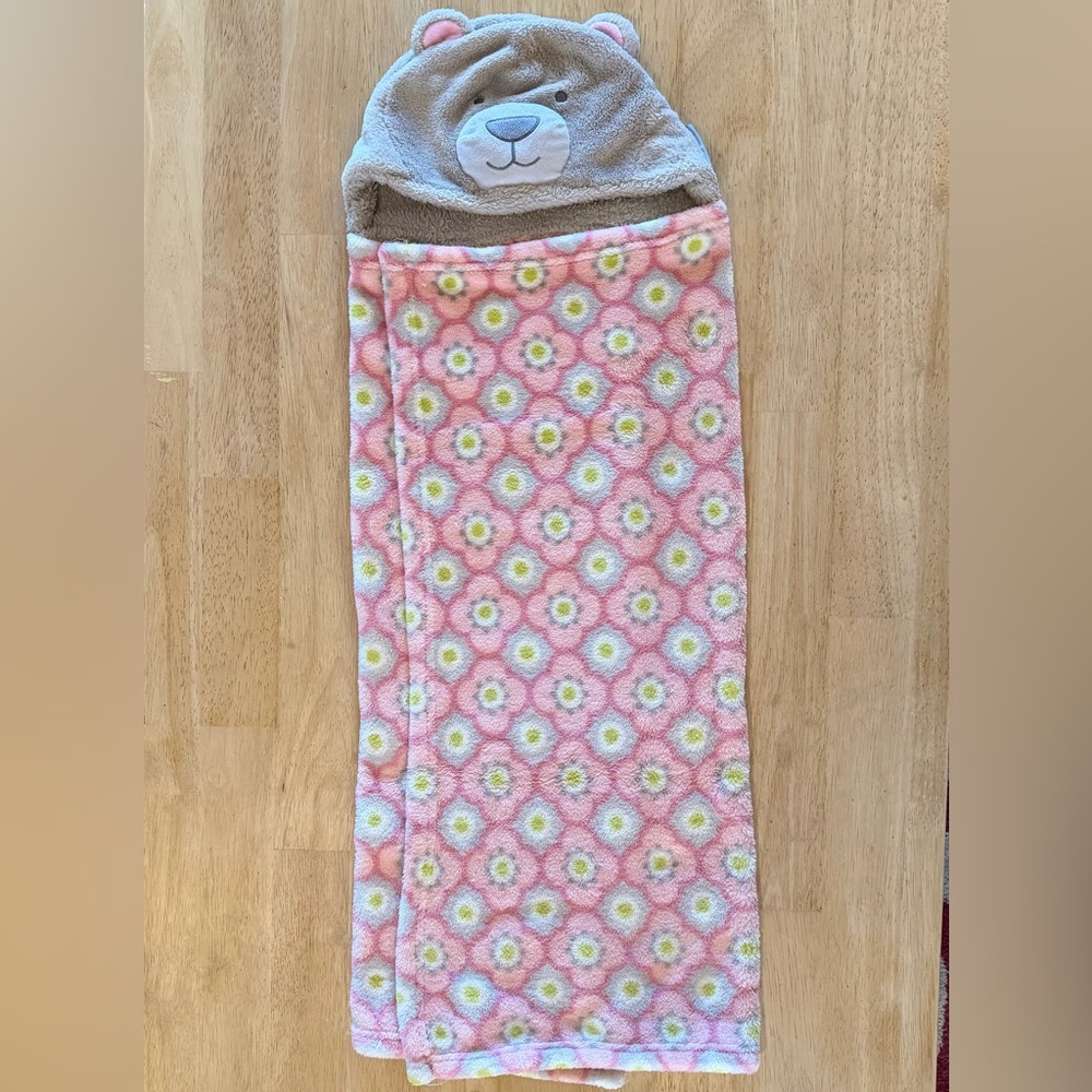 Blankets & Beyond Hooded Baby & Toddler Blanket - Bear Hooded Blanket, EUC! - Picture 2 of 16